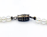 Deep Blue Large Bead Sets with Soap-Bubble Iridescent Seed Beads