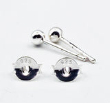 Perfect Tiny Sterling Ball Stud Earrings Minimalist 925 or Child Stud Earrings