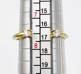 Unique Comfortable Open Adjustable Vermeil Ring With Quartz Stones