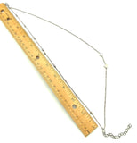 Double Heart Silvertone Pendant Double Chain Necklace