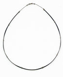 Minimalist Five Strand Wire Necklace with Ten Sterling Dots