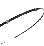 Minimalist Five Strand Wire Necklace with Ten Sterling Dots