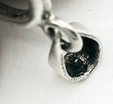 Darling Irish Claddagh Pendant in Silver with Black Onyx Inlay