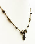 Mystic Mood Beads Necklace above a Celtic Knot Pendant with Magnetic Clasp