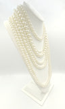 Fabulous Faux Pearl Cascade 7-Strand Necklace by You & i or Yousi