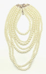 Fabulous Faux Pearl Cascade 7-Strand Necklace by You & i or Yousi