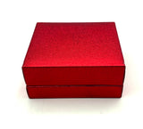 Sparkling Ruby Diamond Sterling Vintage Heart Pendant with Gold Overlay NIB New in Broken Box
