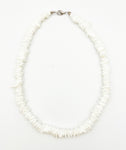 Cool Summer Fun White Puka Shell Necklace Vintage 18 Inches