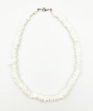 Cool Summer Fun White Puka Shell Necklace Vintage 18 Inches
