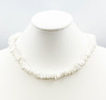 Cool Summer Fun White Puka Shell Necklace Vintage 18 Inches