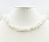 Cool Summer Fun White Puka Shell Necklace Vintage 18 Inches