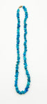 Chunky Faux Turquoise Necklace Dyed Howlite Stone