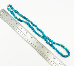 Chunky Faux Turquoise Necklace Dyed Howlite Stone