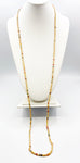 Evocative Multi-Color Super-Long Seed Bead Earth Tones Necklace