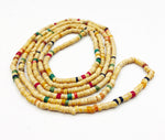 Evocative Multi-Color Super-Long Seed Bead Earth Tones Necklace