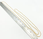 Delicate Gold Super-Long Small Tube Seed Bead Necklace