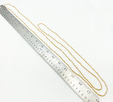 Delicate Gold Super-Long Small Tube Seed Bead Necklace