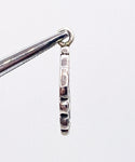 Intricate Abstract Flower Charm Pendant of Silver-tone Metal