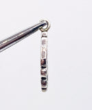 Intricate Abstract Flower Charm Pendant of Silver-tone Metal