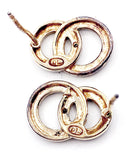 Prime Art & Jewel Interlocking Circles Diamond Sterling Drop Earrings