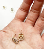 Prime Art & Jewel Interlocking Circles Diamond Sterling Drop Earrings