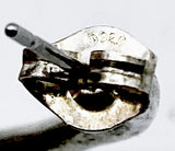 Sleek Semi-Circle Post Earrings of Silver-Tone Metal