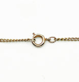 Delicate Victorian Style Drop Center Necklace of Gold Tone Metal and Shiny Black Beads