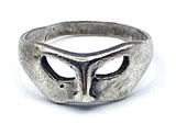 Compelling Masquerade Mask Sterling Silver Ring