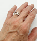 Compelling Masquerade Mask Sterling Silver Ring