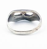 Compelling Masquerade Mask Sterling Silver Ring