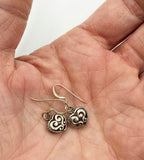 Little Sweet Hearts Openwork Dangle Earrings 925 French Hooks