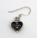 Little Sweet Hearts Openwork Dangle Earrings 925 French Hooks