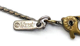 Ornate Sterling Silver Filigree Cross on a Silver Tone Metal MONET S Chain Patented Clasp