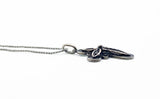 Ornate Sterling Silver Filigree Cross on a Silver Tone Metal MONET S Chain Patented Clasp