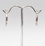 Classic Sterling Textured Medium Size Hoop Earrings made in Thailand