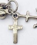 Spiritual Faith Hope Charity Sterling Pendant by Claddagh Gold Company on Sterling Box Chain 18 inches