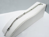 Sterling Silver + Crystal Mesh Bracelet, 925 Italy, by ALUNNO & CO