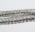 Sterling Silver + Crystal Mesh Bracelet, 925 Italy, by ALUNNO & CO