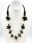 Cool Summer Necklace of Coconut Shell and Seashell