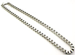 Large-link Box Chain in Brushed Silver-Tone Metal
