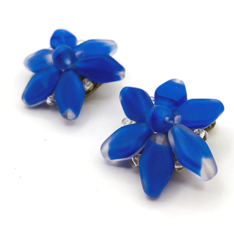 Deep Blue Flower Choker – BRIELLE
